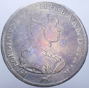 obverse: GRANDUCATO DI TOSCANA PIETRO LEOPOLDO (1765-1790) FRANCESCONE 1790 FIRENZE AG. 26,90 GR. MB/MB-BB