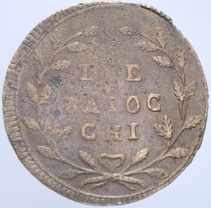 reverse: PRIMA REPUBBLICA ROMANA (1798-1799) 2 BAIOCCHI S. DATA G H 1798-1799 13° TIPO R 16,15 GR. BB