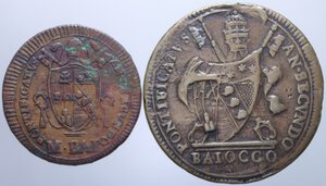 reverse: STATO PONTIFICIO PIO VII (1800-1823) LOTTO 2 MONETE VARIE CONSERVAZIONI
