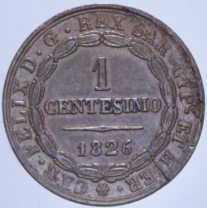 reverse: VITTORIO EMANUELE II (1859-1861) 1 CENT. 1826 BOLOGNA R 1,86 GR. BB+ (FRATTURA SU TONDELLO)