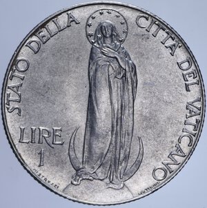 reverse: PIO XII 1 LIRA 1941 7,92 GR. FDC (SEGNETTI)
