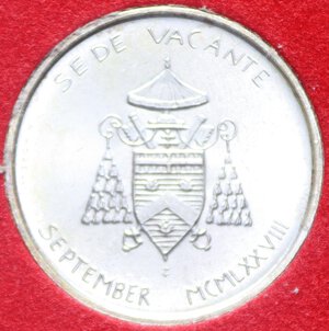 obverse: SEDE VACANTE 500 LIRE 1978 SETTEMBRE AG. IN FOLDER FDC