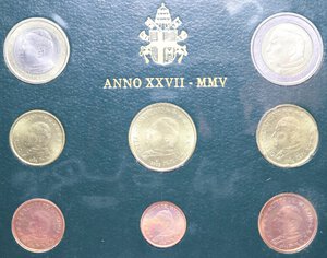 obverse: GIOVANNI PAOLO II SERIE DIVISIONALE IN EURO 2005 R IN FOLDER FDC