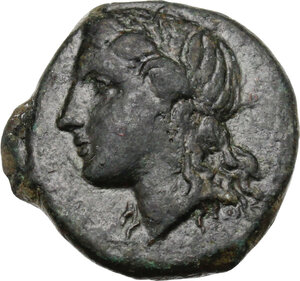 obverse: Syracuse.  Hiketas (287-278 BC).. AE 21 mm