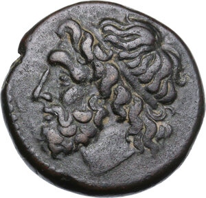 obverse: Syracuse.  Hieron II (275-215 BC).. AE Tetras, c. 263-218 BC