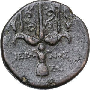 reverse: Syracuse.  Hieron II (275-215 BC).. AE Tetras, c. 263-218 BC
