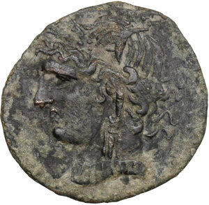 obverse: Uncertain mint. . AE Shekel. Libyan Revolt (c. 241-238 BC)