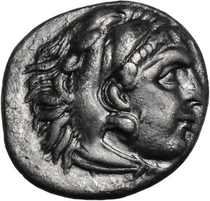 obverse: Kings of Macedon.  Antigonos I Monophtalmos as Strategos of Asia (320-305 BC).. AR Drachm in the name of Alexander III, Sardes mint