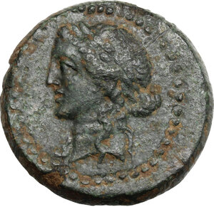 obverse: Mysia, Adramyteion.  Time of Mithradates VI (c. 119-63 BC).. AE 20 mm