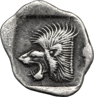 reverse: Mysia, Kyzikos. AR Diobol, c. 525-475 BC