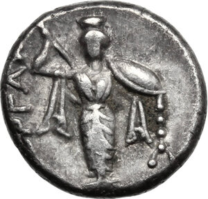 reverse: Mysia, Pergamon. AR Diobol, c. 310-282 BC