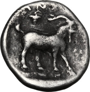 reverse: Troas, Antandros. AR Diobol, c. 420-380 BC
