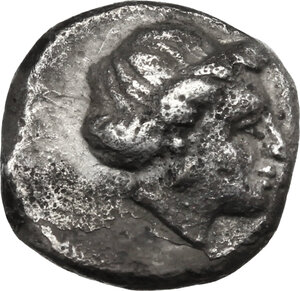 reverse: Lesbos, Mytilene. AR Diobol, c. 400-350 BC