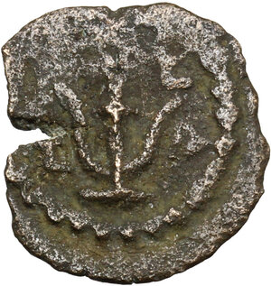 obverse: Judaea.  Herod I the Great (40-4 BC). AE Prutah