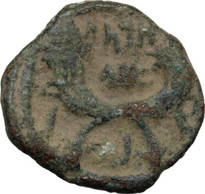 reverse: Nabatea.  Aretas IV (9 BC - 40 AD).. AE 18mm. Petra mint, 9 BC - 40 AD