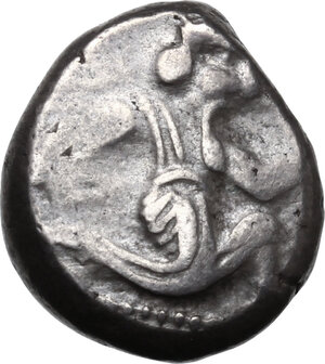 obverse: Persia, Achaemenid Empire..  Artaxerxes I to Xerxes II (c. 455-420 BC).. AR Siglos. Lydo-Milesian standard. Sardes mint