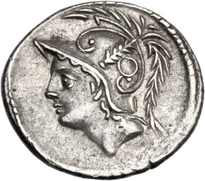 obverse: Q. Thermus M.f. . AR Denarius, 103 BC