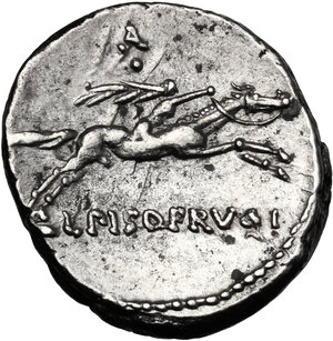 reverse: L. Calpurnius Piso Frugi. AR Denarius, 90 BC