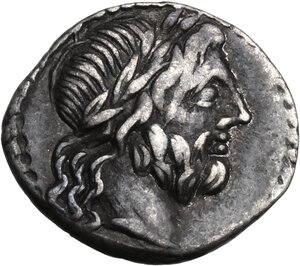 obverse: Cn. Lentulus Clodianus.. AR Quinarius, 88 BC