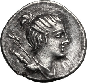 obverse: C. Postumius.. AR Denarius, 74 BC