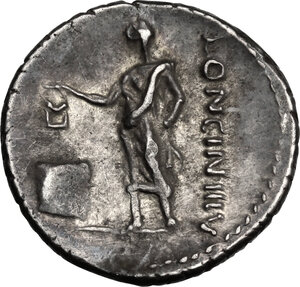 reverse: L. Cassius Longinus.. AR Denarius, 63 BC