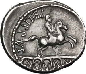 reverse: L. Marcius Philippus. . AR Denarius, 56 BC