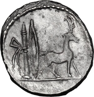 reverse: Cn. Plancius.. AR Denarius, 55 BC