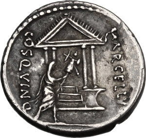 reverse: P. Cornelius Lentulus Marcellinus.. AR Denarius, 50 BC