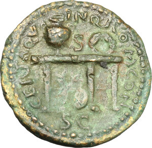 reverse: Nero (54-68).. AE Semis, Rome mint, c. 64 AD