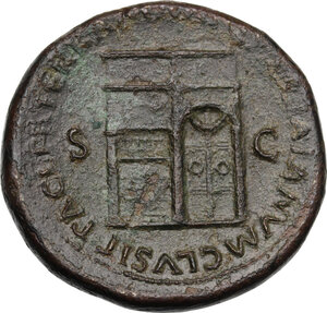reverse: Nero (54-68).. AE Sestertius, c. 65 AD