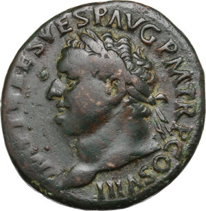 obverse: Titus (79-81).. AE As, 80-81 AD