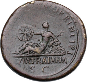 reverse: Trajan (98-117).. AE Sestertius, 112-114 AD