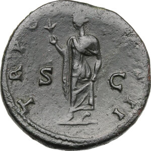 reverse: Aelius (Caesar 136-138).. AE Sestertius, Rome mint, 137 AD