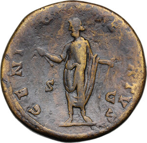 reverse: Antoninus Pius (138-161). AE Sestertius, 140-144 AD