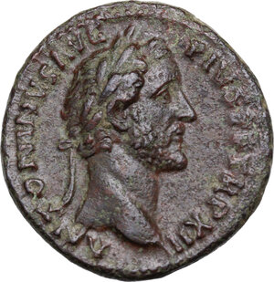 obverse: Antoninus Pius (138-161). AE As, 148-149 AD