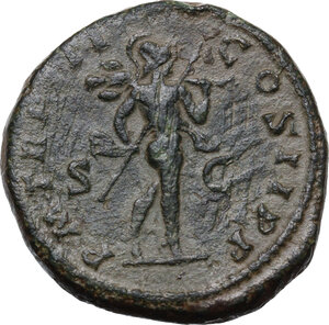 reverse: Septimius Severus (193-211) . AE Dupondius, 195 AD