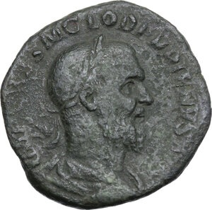 obverse: Pupienus (238 AD).. AE Sestertius, Rome mint