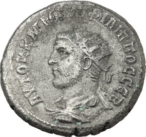 obverse: Philip I (244-249).. BI Tetradrachm,  Antioch mint, Seleukis and Pieria