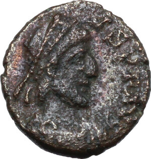 obverse: Eugenius (392-394).. AE 12 mm. Aquileia (?) mint