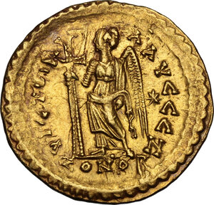 reverse: Leo I (457-474).. AV Solidus, Constantinople mint, 462 or 466 AD