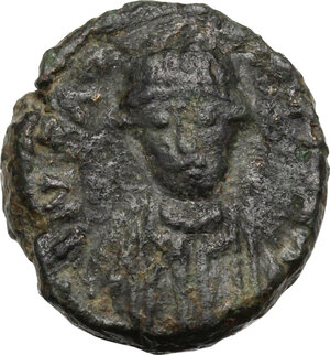 obverse: Ostrogothic Italy, Baduila (541-552).. AE Decanummium, Rome mint, 549-552 AD