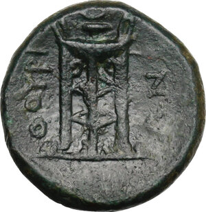 reverse: Southern Lucania, Thurium. AE 16.5 mm. c. 280 BC