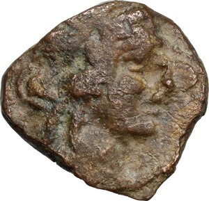 obverse: Greek Italy, uncertain mint.  Capua(?) . AE 17 mm. Late 90s-early 80s BC