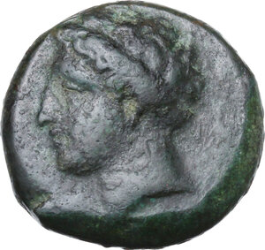 obverse: Adranon. AE Hexas, 354/3-345/4 BC