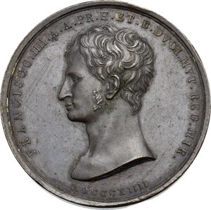 obverse: Francesco IV d Asburgo-Este (1814-1846). Medaglia 1814 per il ritorno a Modena