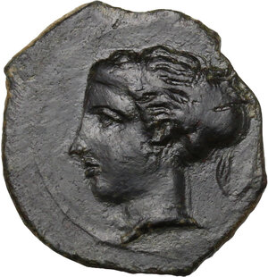 obverse: Syracuse.  Dionysos I (405-367 BC). AE Hemilitron, c. 405-400 BC