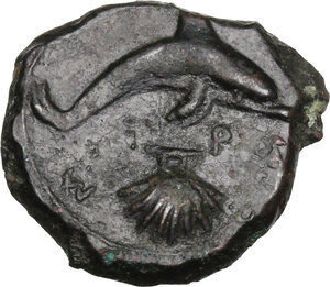 reverse: Syracuse.  Dionysos I (405-367 BC). AE Hemilitron, c. 405-367 BC)