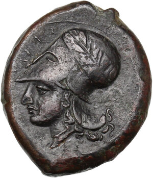 obverse: Syracuse.  Dionysios I (405-367 BC).. AE Hemilitron