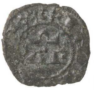 reverse: Brindisi. Enrico VI. 1194-1197. Mezzo Denaro. Mi. 