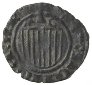 obverse: Messina. Giovanni II d Aragona 1458-1479. Denaro. Mi. 
